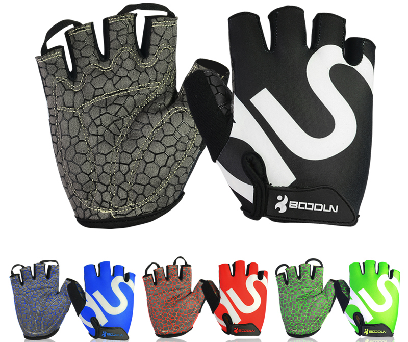 BOODUN Sarung Tangan Gym Half Finger - Size M - Black 